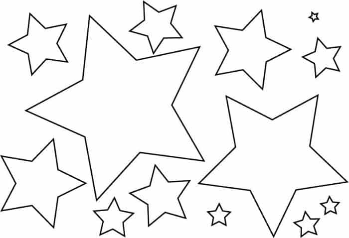 Molde estrela para imprimir - Blog Ana Giovanna