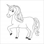 Desenho de unicornio para colorir