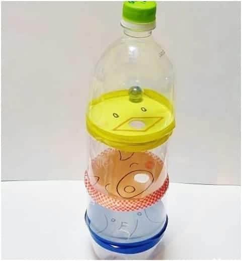Brinquedos reciclados com garrafa pet