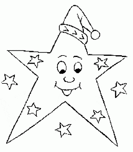 Desenhos de estrela de Natal para pintar - Blog Ana Giovanna