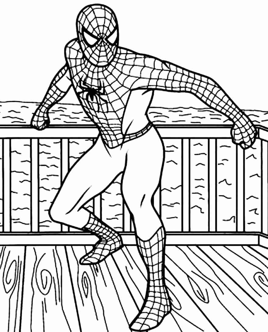 Desenhos de Homem Aranha para colorir