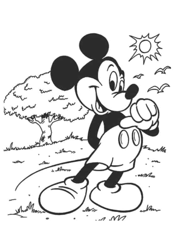Desenhos do Mickey para colorir e imprimir