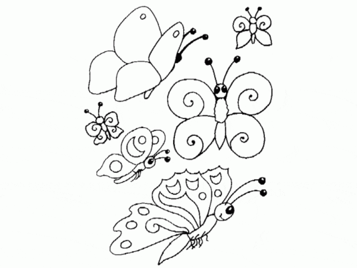 Desenhos lindos de borboletas para colorir