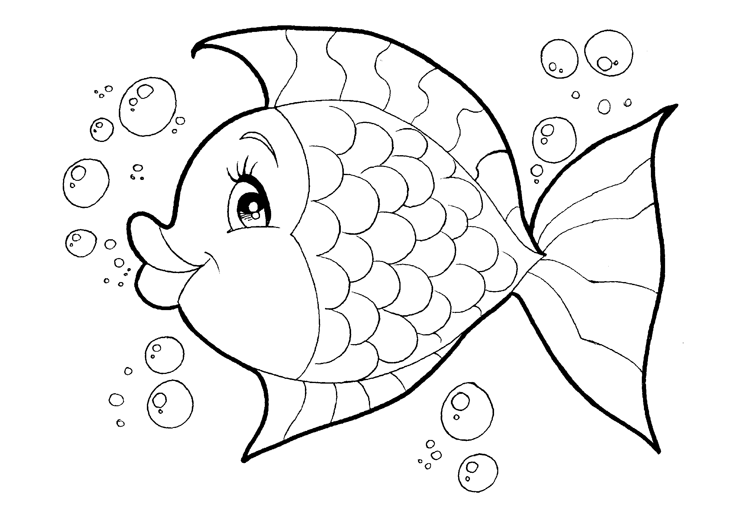 Peixinhos para colorir - 25 desenhos lindos