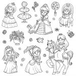 Princesas para colorir-1