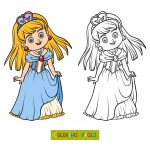 Princesinha para colorir-1