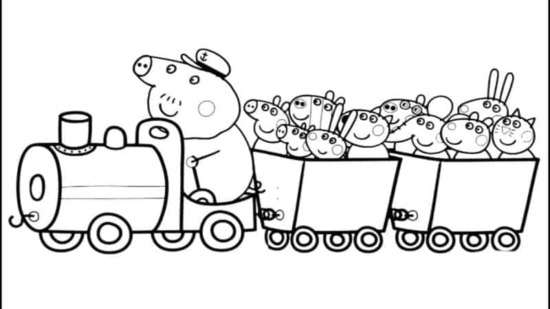 Peppa Pig Para Colorir » Portal Escola Ensina