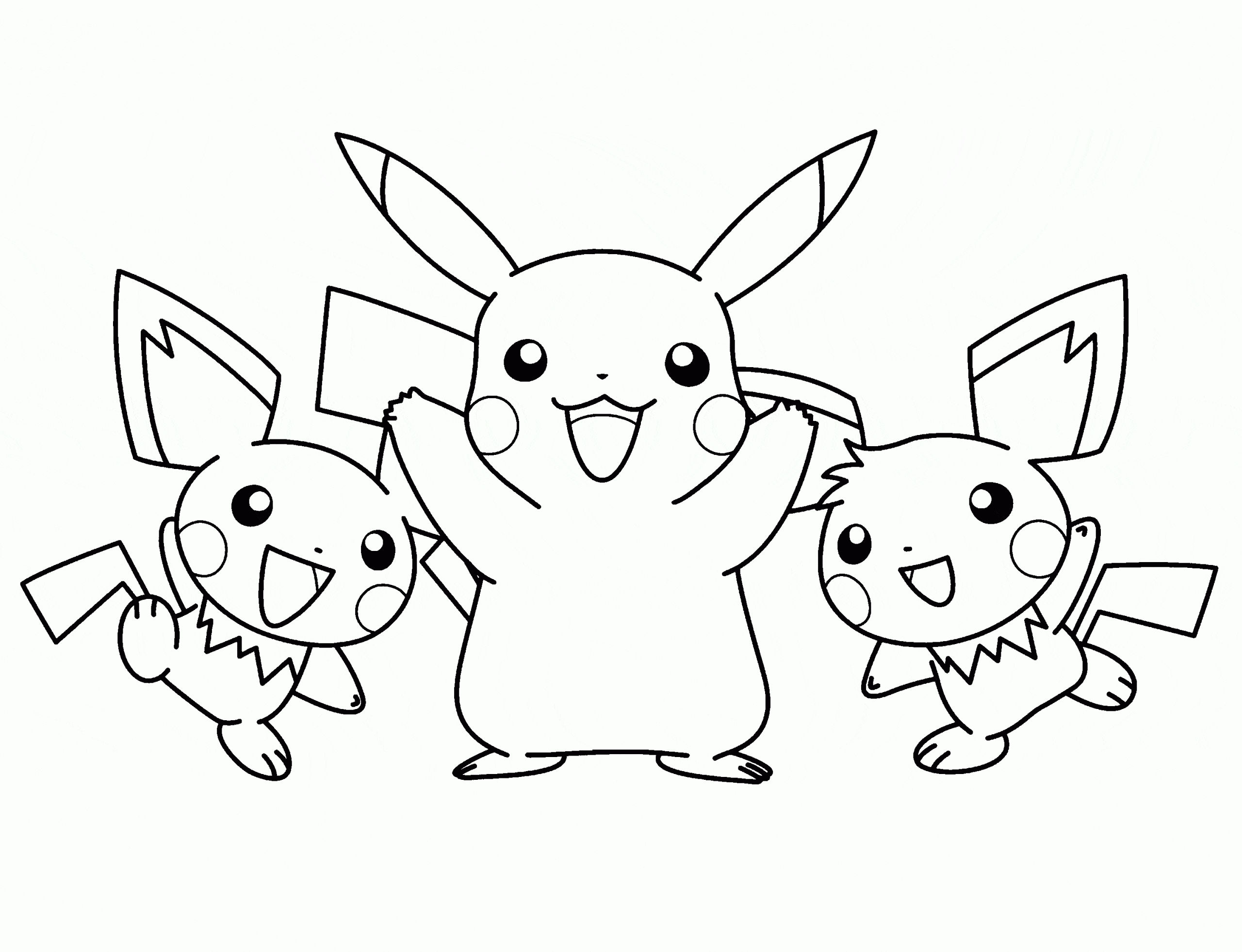 Desenhos do Pikachu para imprimir e colorir - Blog Ana Giovanna
