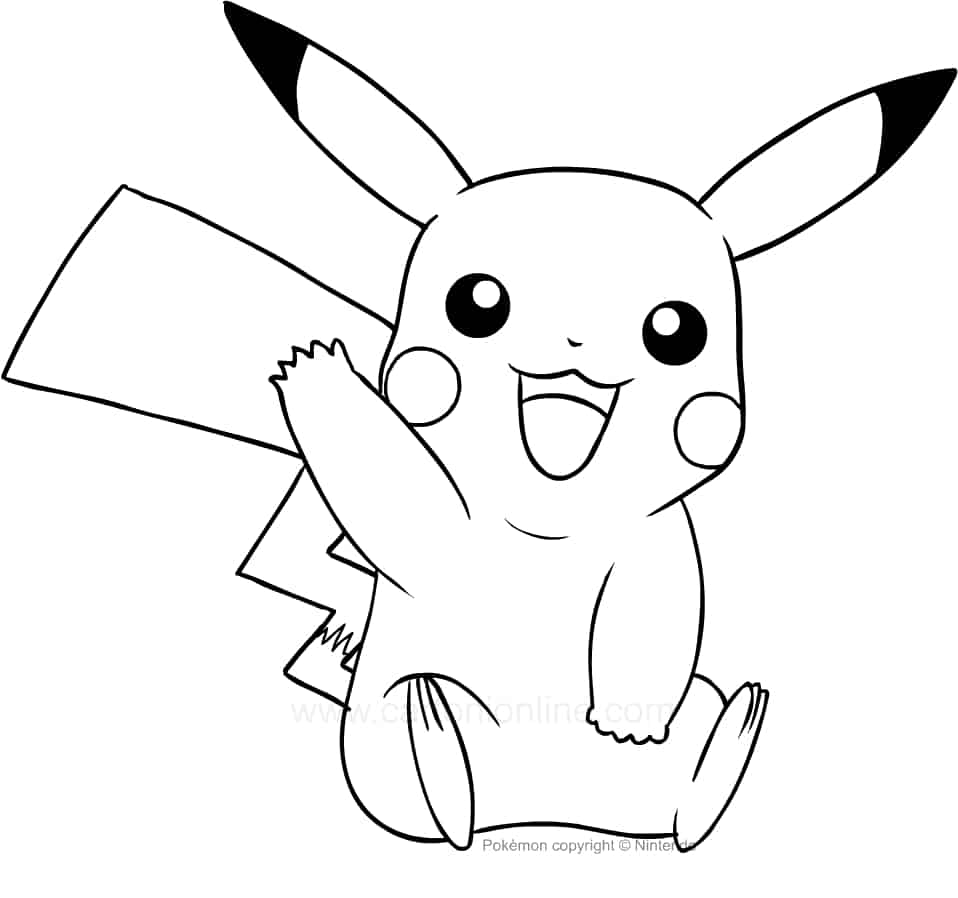 Desenhos do Pikachu para imprimir e colorir - Blog Ana Giovanna