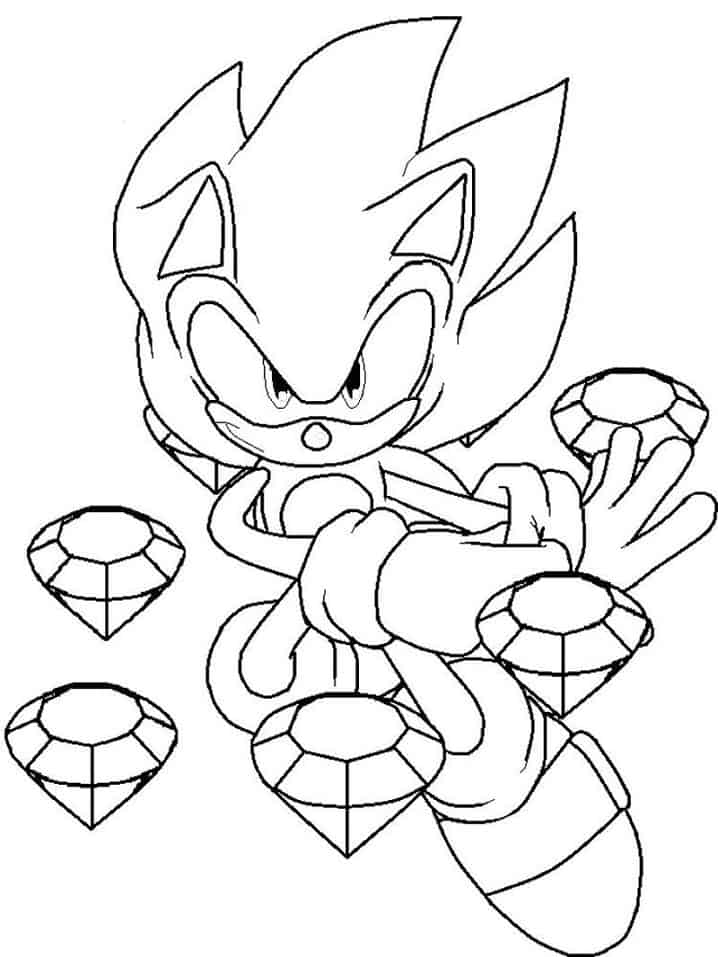 Desenhos do Sonic para colorir