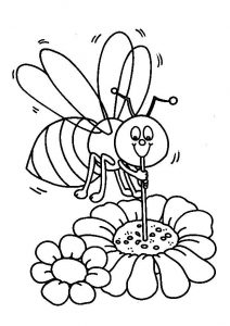 Desenhos de abelhas para colorir