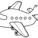 Avião para colorir