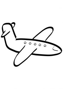 Avião para colorir
