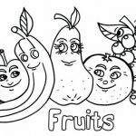 Frutas para colorir