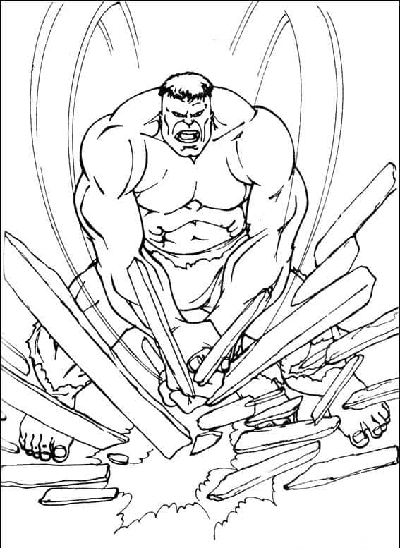 Hulk para colorir