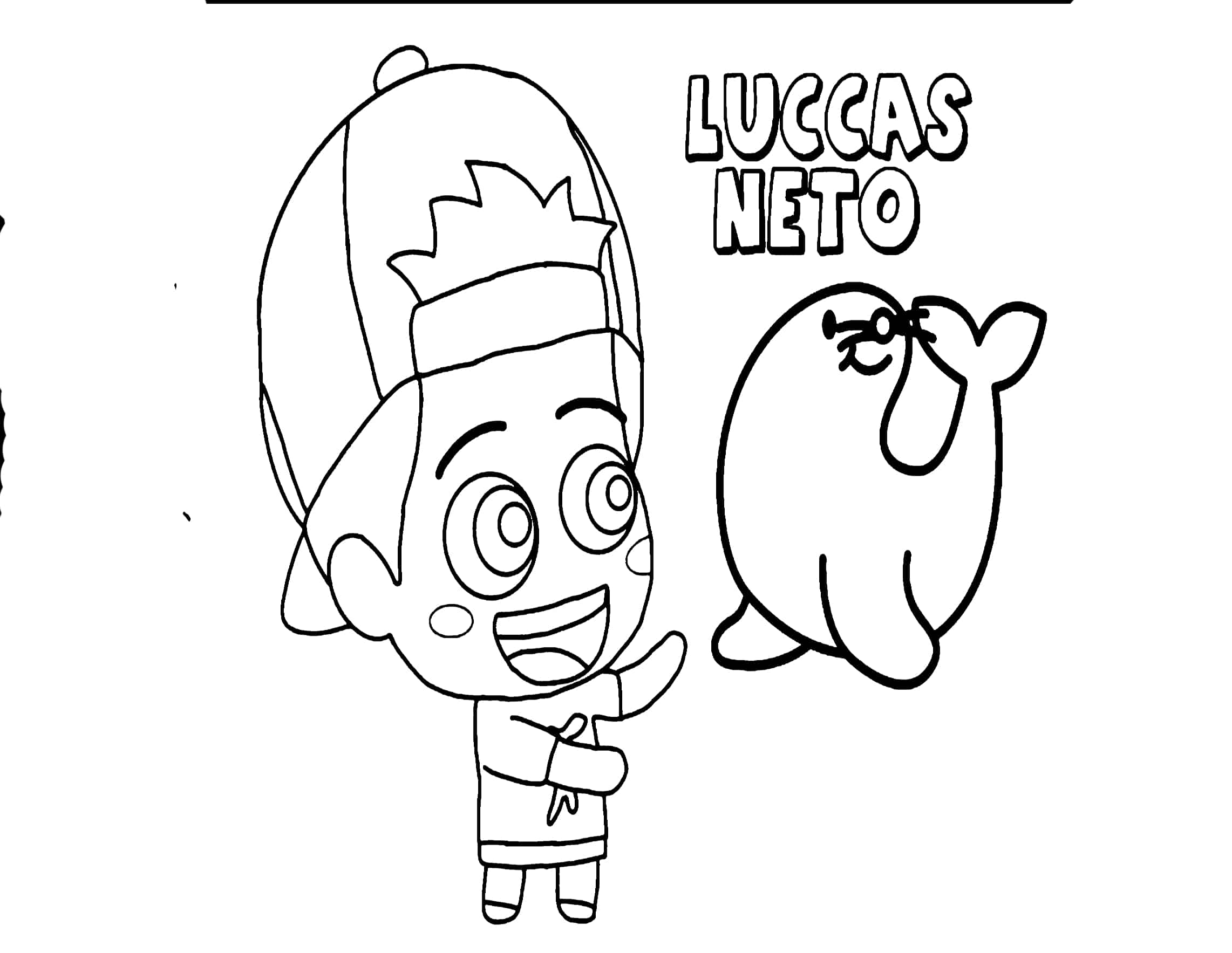 Luccas Neto para colorir - Page 2 à 2 - Blog Ana Giovanna
