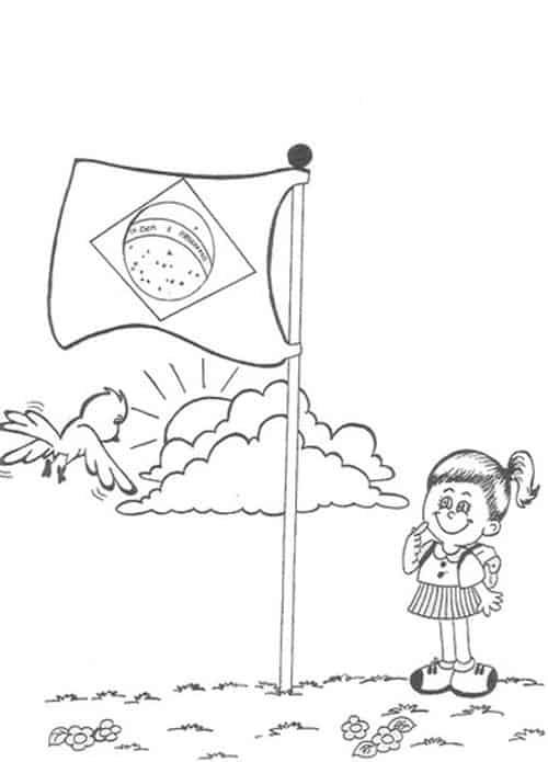 Bandeira do Brasil para colorir - Blog Ana Giovanna