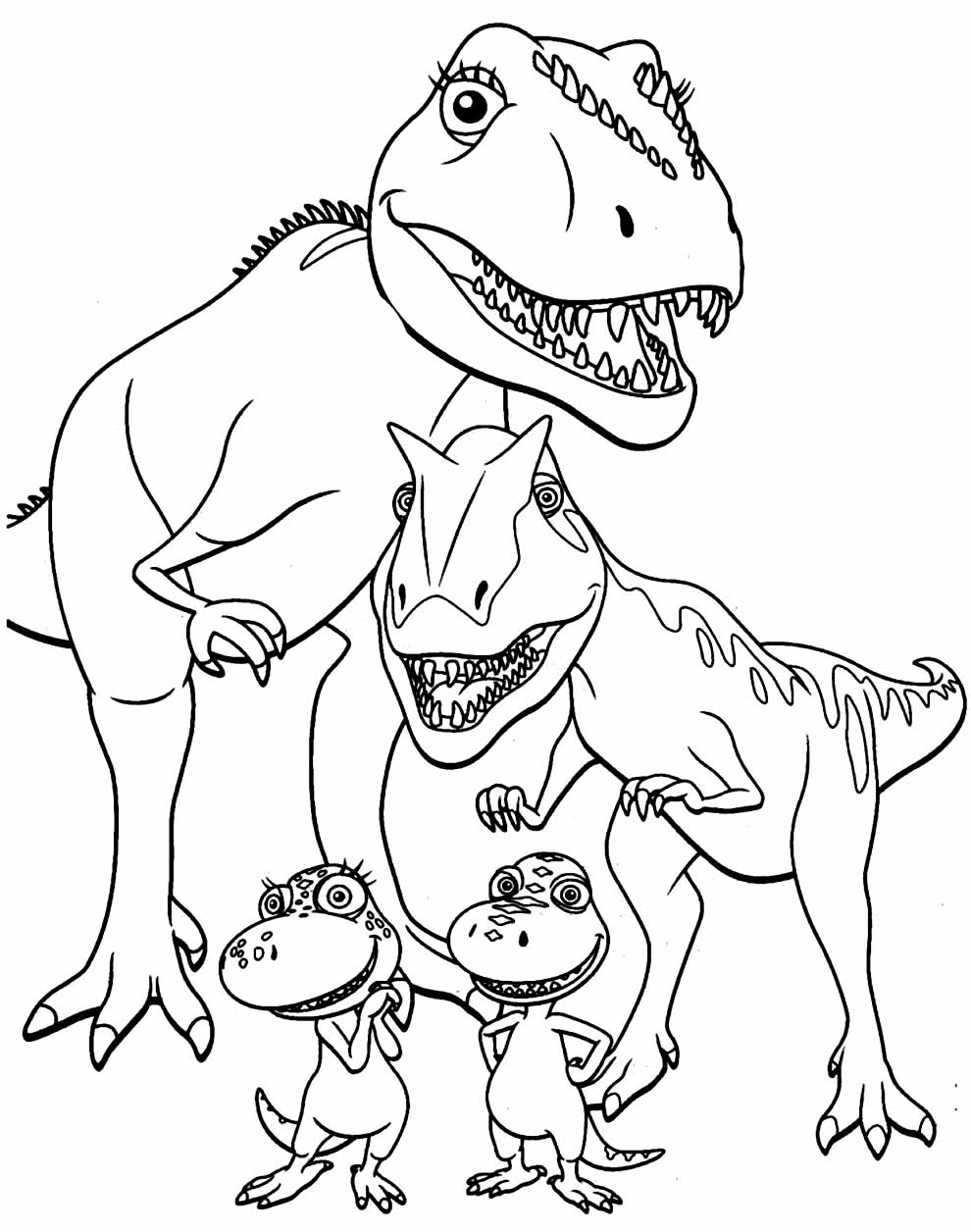 desenho-dinossauro-colorir-4 - Blog Ana Giovanna