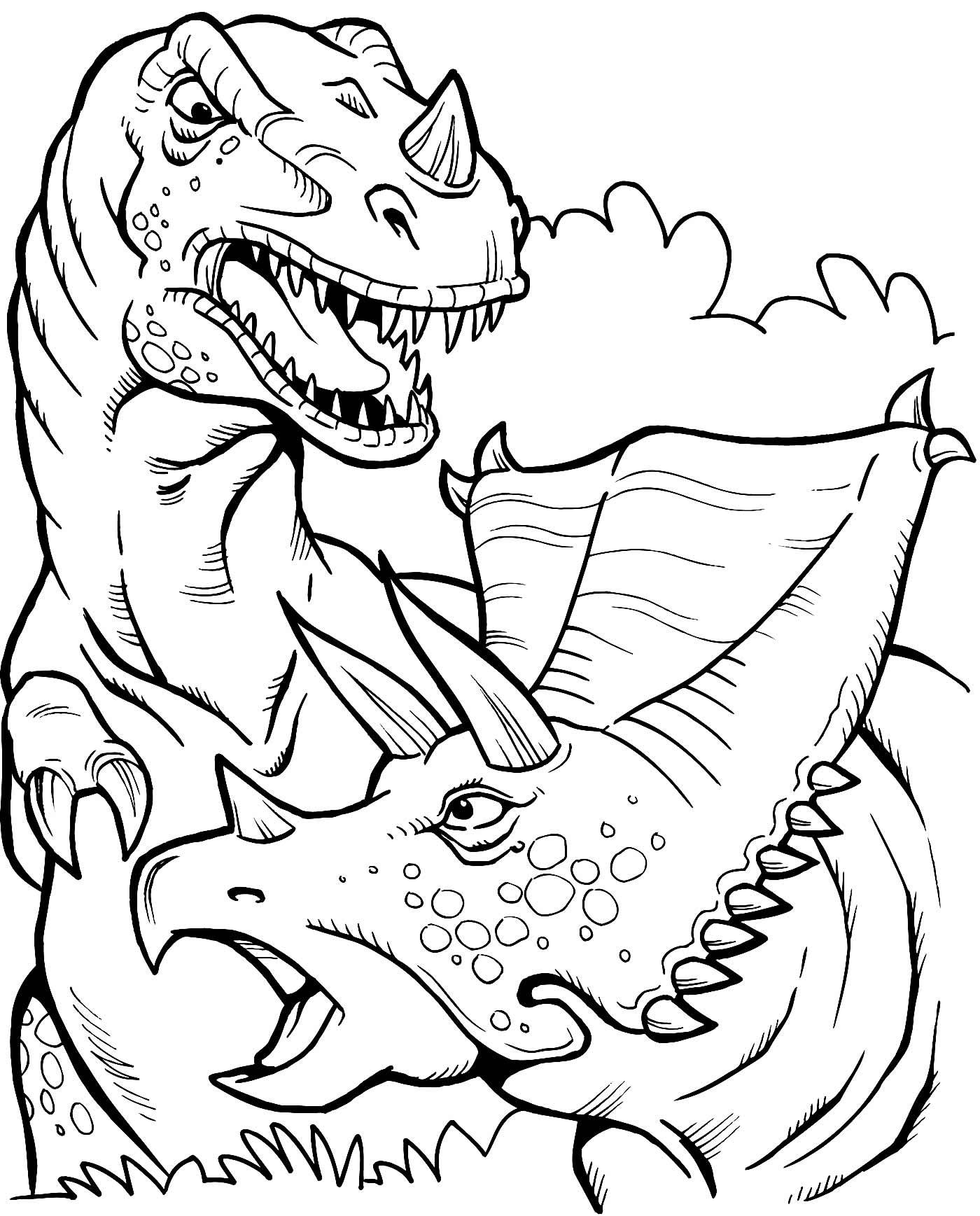 desenho-dinossauro-colorir-4 - Blog Ana Giovanna