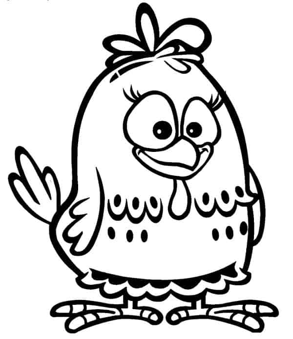 Desenho da galinha pintadinha para colorir