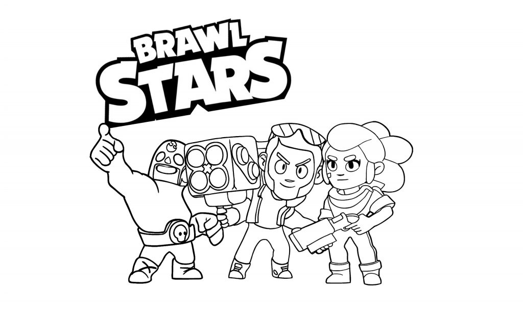 Desenhos de Jogo Brawl Stars 1 para Colorir e Imprimir 