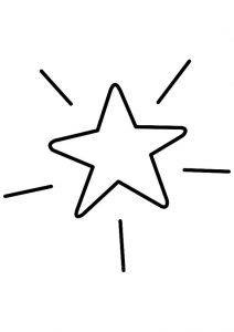Estrela para colorir