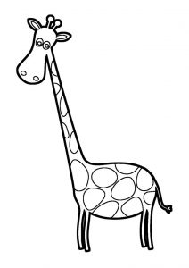 Girafa para colorir