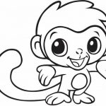Macaco para imprimir e colorir