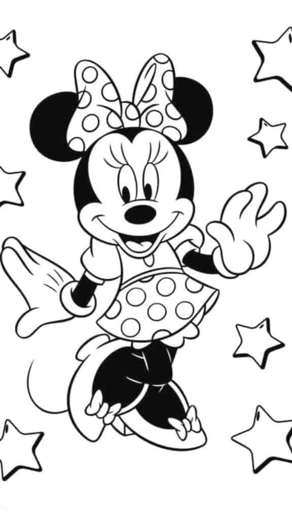 Desenhos para colorir da Minnie