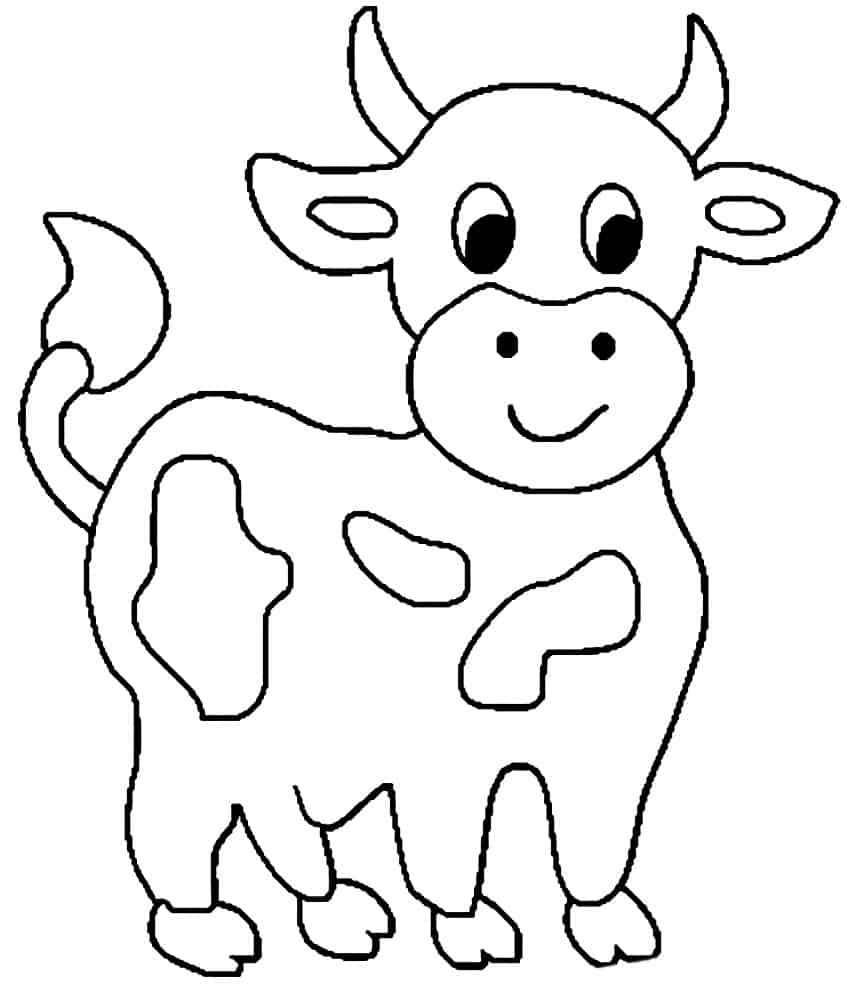 Desenhos de vacas para colorir