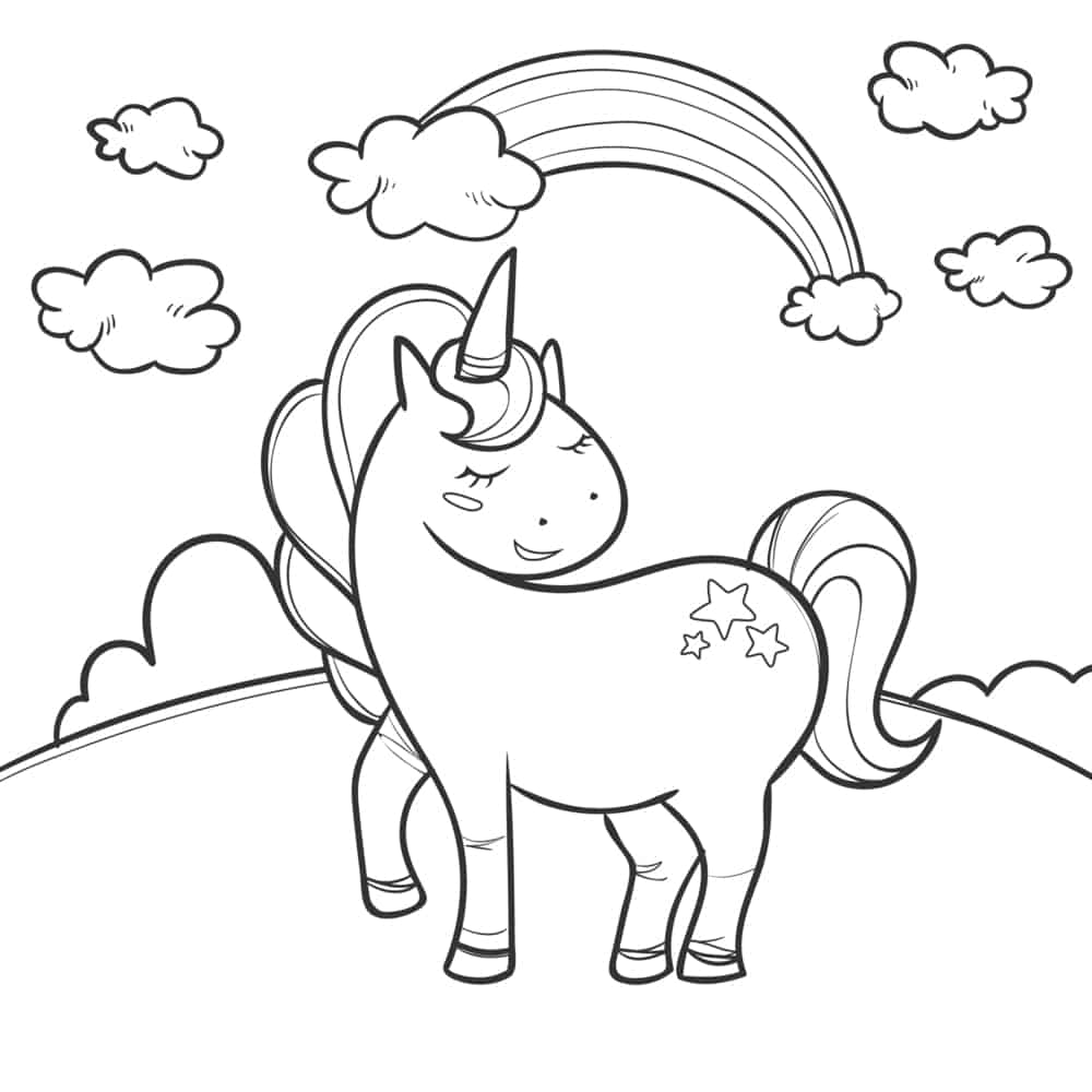 Meu unicornio para colorir
