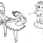 Desenhos de bailarina para colorir