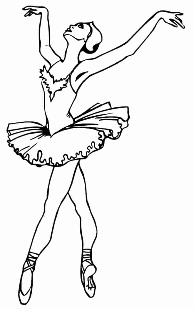 Desenhos de bailarina para colorir