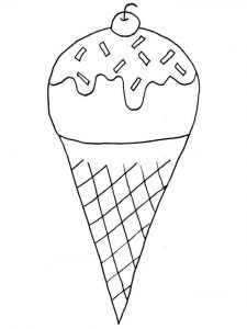 Desenhos para colorir de sorvete