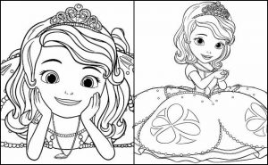 Princesa Sofia para colorir