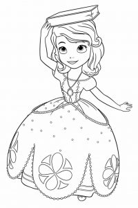 Princesa Sofia para colorir