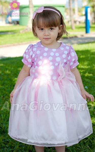 Vestido Infantil da Minnie Rosa Luxo