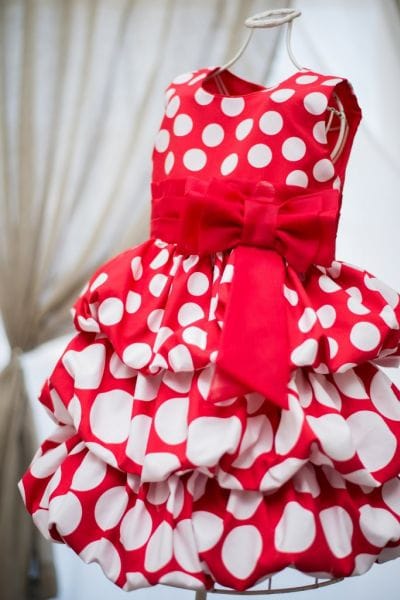 Vestido Infantil da Minnie Vermelha