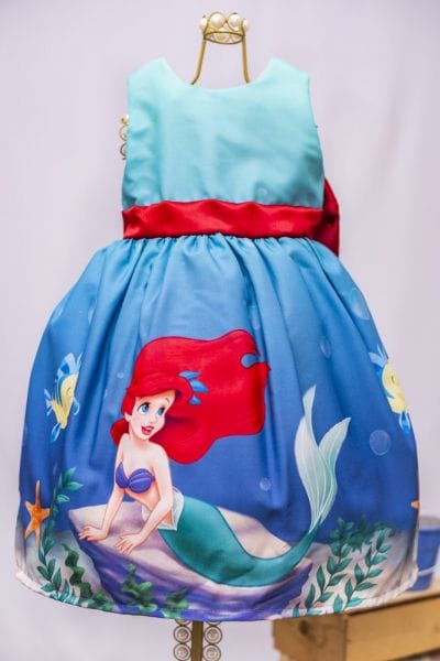 Vestido Infantil Ariel