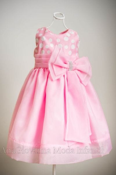 Vestido da Minnie Rosa Luxo