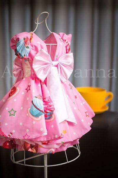 Vestido Infantil para Festa Cupcake