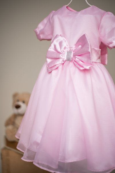 Vestido Infantil de Princesa Rosa para Festa
