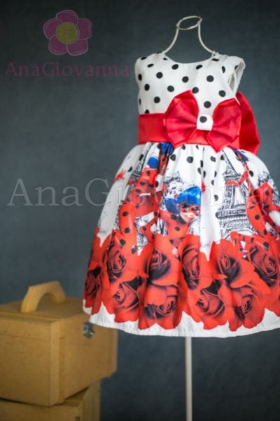 Vestido Aniversário LadyBug para Festa Infantil
