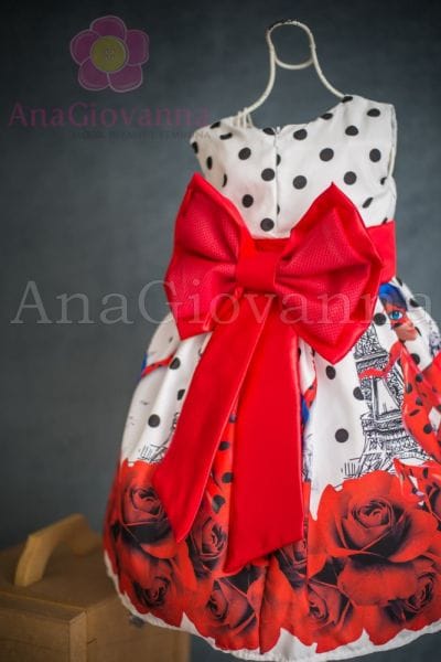 Vestido Aniversário LadyBug para Festa Infantil