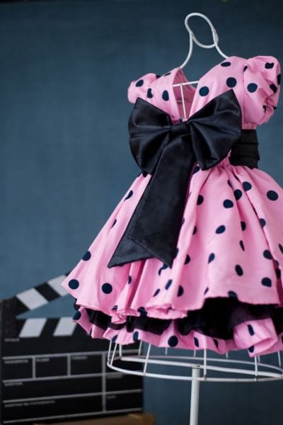 Vestido temático Minnie rosa