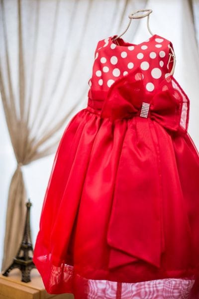 Vestido Minnie vermelha luxo