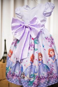 Vestido Infantil Princesa Sofia Com Luva E Saiote De Armação - Loja Moda  Sunset - o melhor da Moda Feminina.