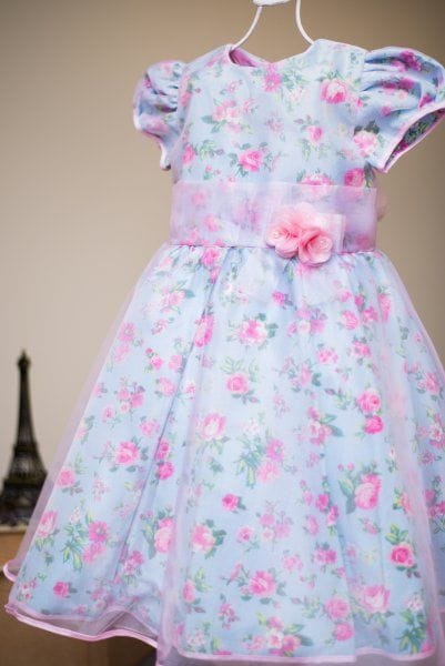 Vestido Infantil de Festa Princesa Floral