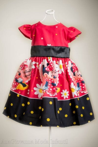 Vestido da Minnie Infantil para aniversário