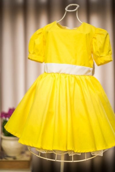 Vestido Infantil Amarelo